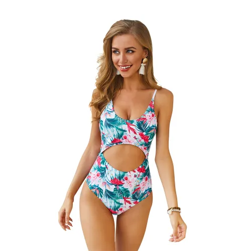 One-piece Swimsuit Digital Printed Monokini For Women PQ19024B