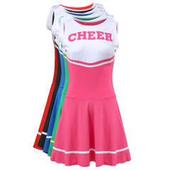 Green Color Cheerleaders Costume for Women School Girl Sport Uniform PQMR40E