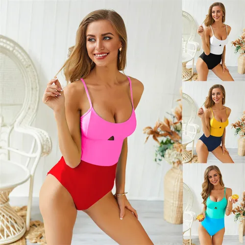 Retro Beachwear Women Swimming Wear Wholesale Vintage Swimwear PQ19008