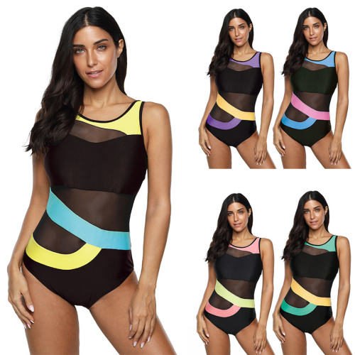 Fashion Plus Size One Piece Swimwear Women Wholesale Beachwear PQ2011