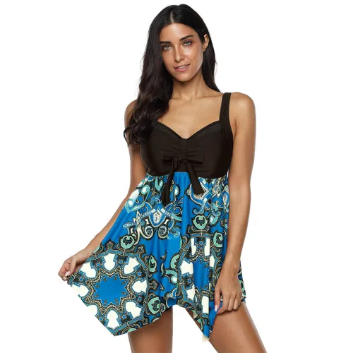 Plus Size 5XL Swimming Costume Sets For Female Big Size Women Beach Dress PQ2002B