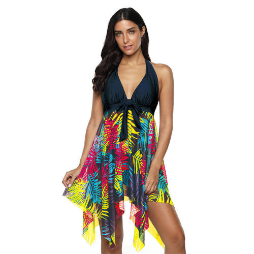 Women Padding Swimdress Super Size Beach Dress PQ2037A