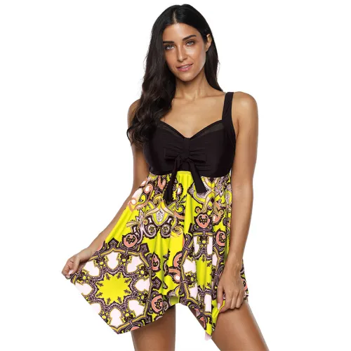 Two Pieces Swimsuit Bikini Big Size Women Beach Dress PQ2002C