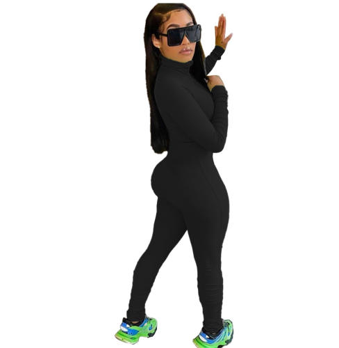 Sexy Jumpsuit For Women Solid Color Pit Striped Fashion Streetwear PQAJ4108E