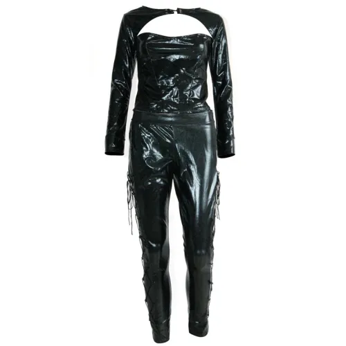 Sexy PVC Catwomen Costume Faux Leather Night Club Uniform PQCAT001