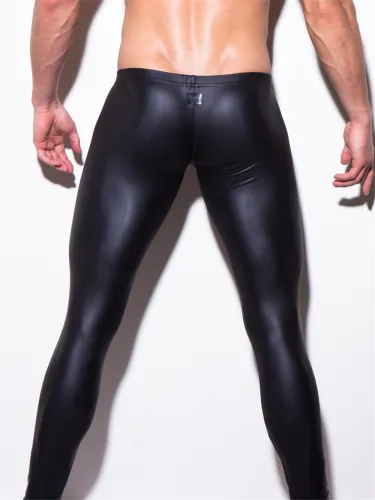 Shiny PVC Night Club Trousers Sexy Faux Leather Pant For Men PQ022B