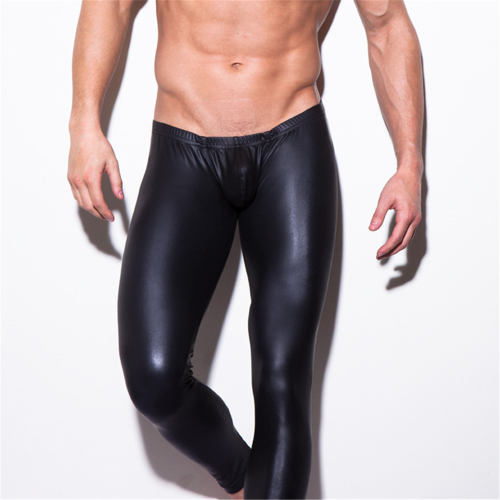 Shiny PVC Night Club Trousers Sexy Faux Leather Pant For Men PQ022B