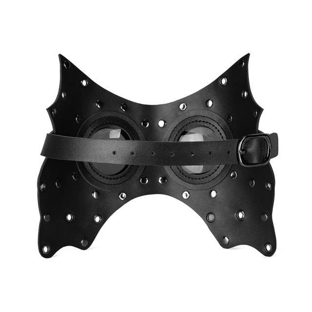 Faux Leather Halloween Mask Cosplay Bar Christmas Mask PQPBM020