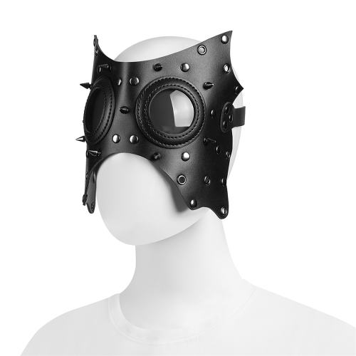 Faux Leather Halloween Mask Cosplay Bar Christmas Mask PQPBM020