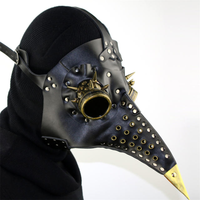 Steampunk Plague Doctor Mask Faux Leather PU Halloween Party Props PQHG079