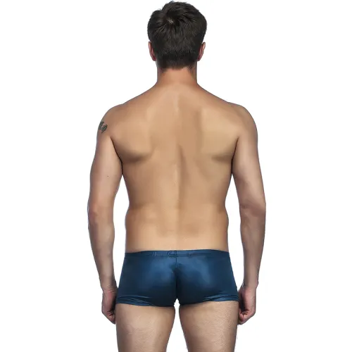 Patent Leather Slim Boxer Briefs Men's Sexy Underwear PQMP006B