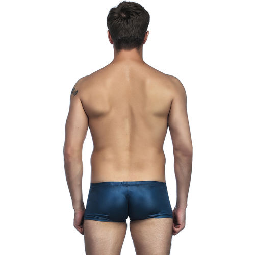 Patent Leather Slim Boxer Briefs Men's Sexy Underwear PQMP006B
