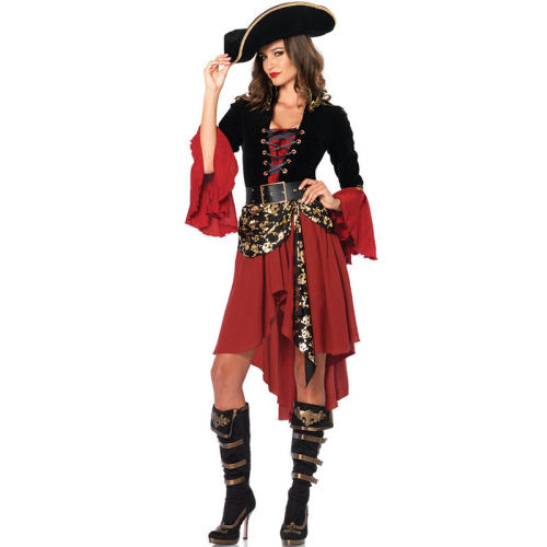 Sexy Pirate Cosplay Costume For Women Carnival Fancy Dress PQYL011