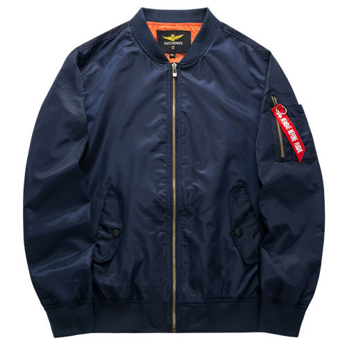 Super Size Casual Stand-collar Jacket Men's Pilot Baseball Sports Shirt PQ8807A