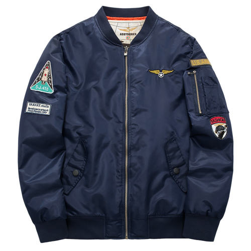 Orange Men's Cotton Sports Casual Jacket Plus Size Pilot Baseball Uniform PQ1688B