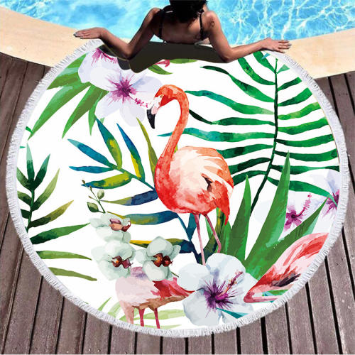 Bath Towel Portable Beach Travel Sport Towel Printed Round Beach Towel PQ11301B