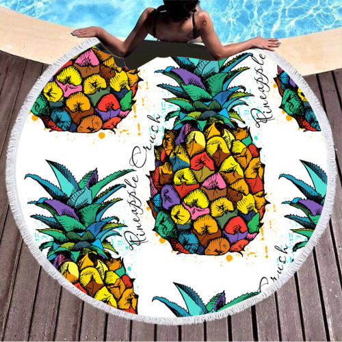 Fruit Printed Beach Towel Portable Bath Towel Travel Sport Towel PQ11301F