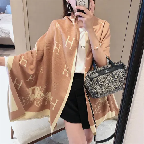 Coffee Imitation Cashmere Scarf Women Autumn Scarf Spring Shawl PQWJ-23D