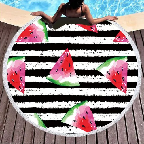 Sport Travel Towel Fruit Printed Beach Towel Portable Bath Towel PQ11301J