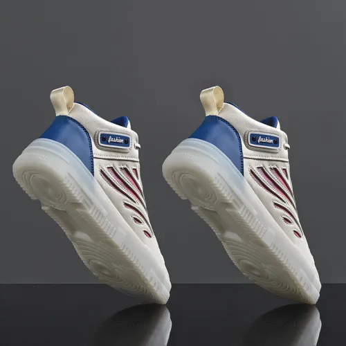 Casual Skater Shoes Faux Leather Skate Sneakers Male Trendy Board Shoes RL8996C