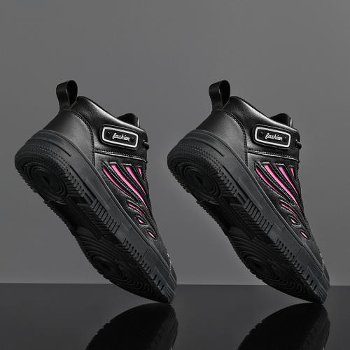 Male Trendy Winter Board Shoes Faux Leather Casual Skater Shoes Skate Sneakers RL8996A