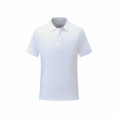 Lake Green Officer Polo Shirts Women Pure Cotton Lapel Work Shirt for Men PQ7988H