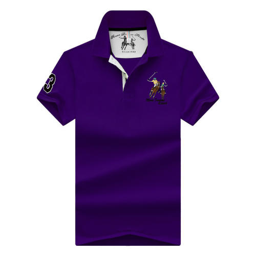 Red Men Lapel Loose Tops Summer Polo Shirt Cotton Short Sleeve T-shirt PQ2020D