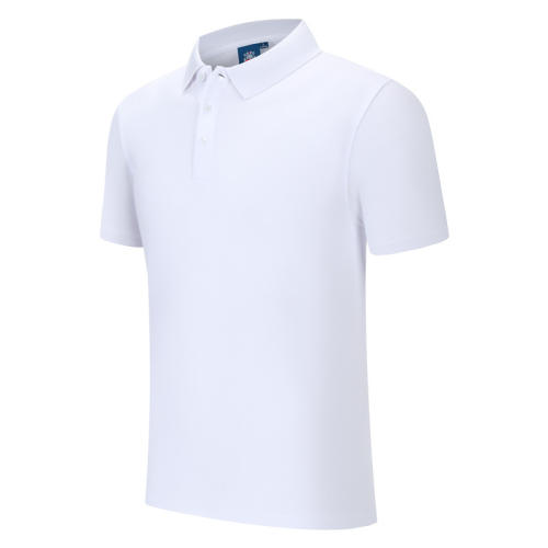 White High Quality Cotton Lapel T-shirt Advertising Shirt Work Tops Polo Shirt PQ2001C