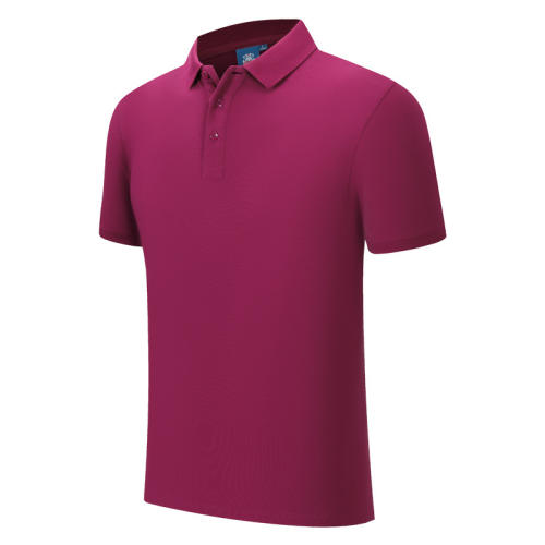 Red High Quality Cotton Lapel T-shirt Advertising Shirt Work Tops Polo Shirt PQ2001D