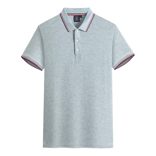 Grey HAVVA PIQUE Cotton Work Clothes T-shirt Custom Men Polo Shirts PQ8538B