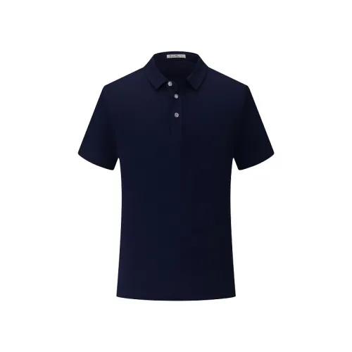 Orange Plain Weave Shirts Lapel Work POLO Shirt Summer Combed Cotton Tops PQ1838G