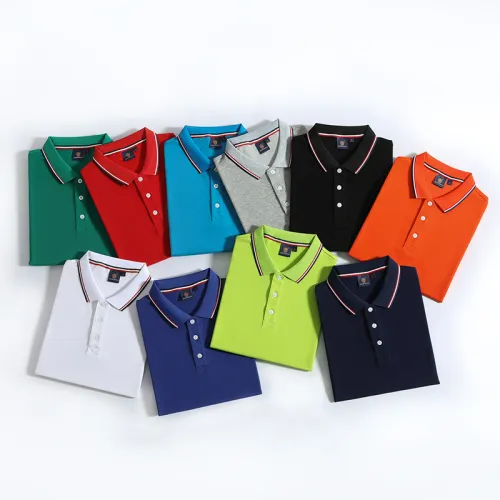 Grey HAVVA PIQUE Cotton Work Clothes T-shirt Custom Men Polo Shirts PQ8538B
