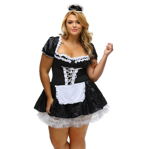 Sexy French Maid Costume Halloween Cosplay Costume Carnival Theme COS Uniform PQ2807