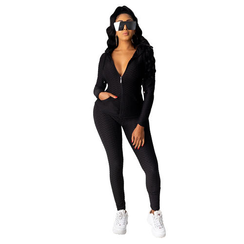 Autumn Fashion Fish Scale Trachsuit Frame Hooded Winter Casual Sports Suit PQCM770A