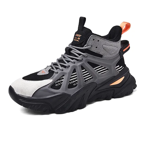 Spring Sport Shoes Shock Absorption Clunky Sneakers Non-slip Outdoor Shoes PQ8999