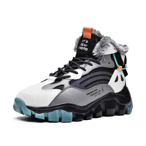 Winter Leisure Sports Boots Men Velvet Outdoor Shoes PQRL9919