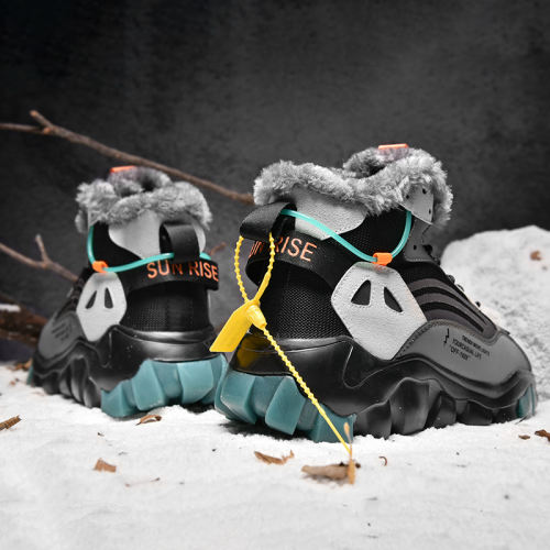 Winter Leisure Sports Boots Men Velvet Outdoor Shoes PQRL9919