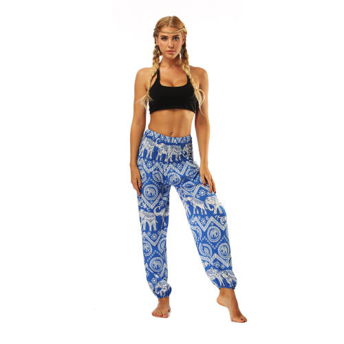 Women Digital Print Harem Yoga Hippie Pants PQYCI-009
