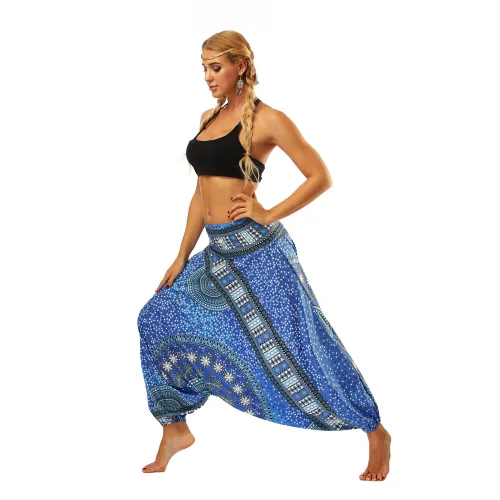 Digital Printing Hippie Harem Pants Women Yoga Leggings PQYCL-006