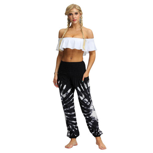 Women Harem Hippie Pants Digital Print Yoga Leggings PQYCI-059
