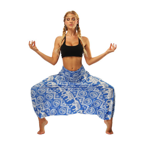 Digital Printing Hippie Harem Pants Women Yoga Leggings PQYCL-008