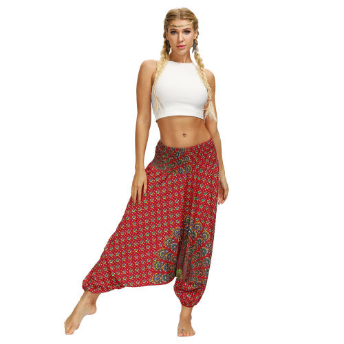 Women Bohemia Style Yoga Leggings Harem Hippie Pants PQYCL-070
