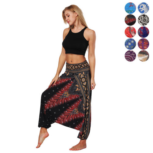 Digital Printing Hippie Harem Pants Women Yoga Leggings PQYCL-005