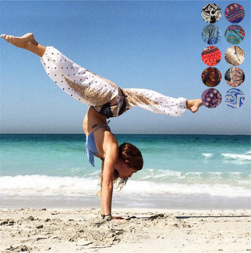 Women Digital Print Harem Yoga Hippie Pants PQYCI-003