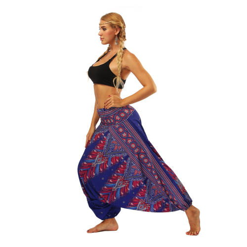 Digital Printing Hippie Harem Pants Women Yoga Leggings PQYCL-010