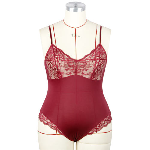 Sexy Lace Bodysuit Spaghetti Strap Teddies Lingerie For Women PQ7835B