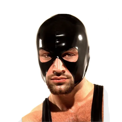 Steampunk Fetish Mask Wetlook PVC Night Head Wear PQLKN979