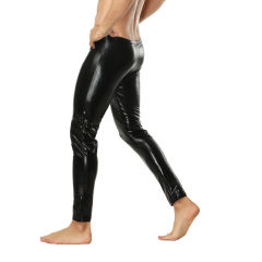 Faux Leather Wetlook Trousers Steampunk PVC Club Pants For Women PQLK930