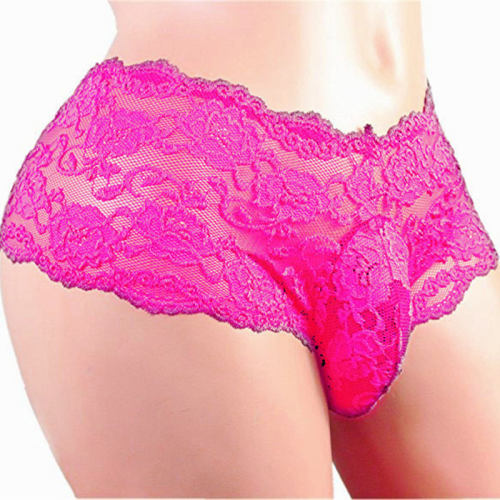 Valentine Day Underwear For Men Sexy Mesh Panties Lace Shorts PQLKN940A