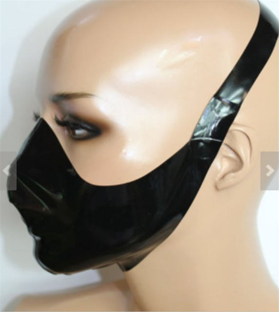 Matt PVC Night Head Wear Steampunk Fetish Mask PQLKN990